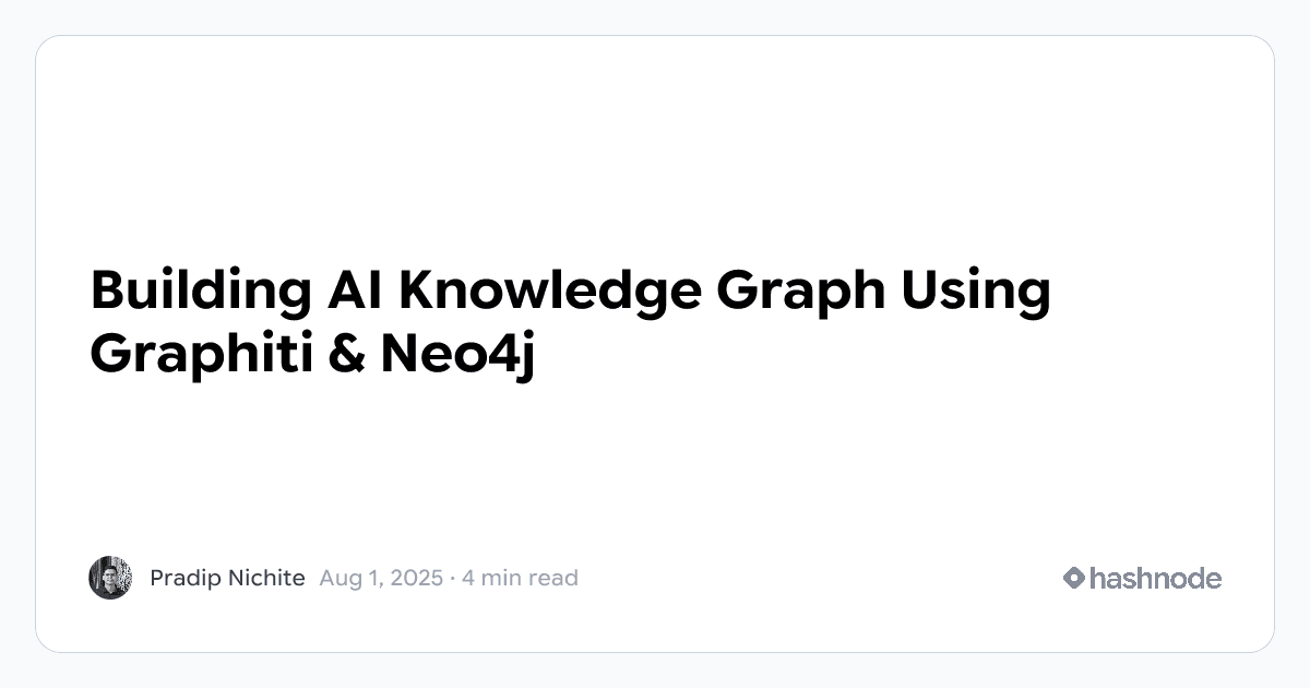 Building AI Knowledge Graph Using Graphiti & Neo4j